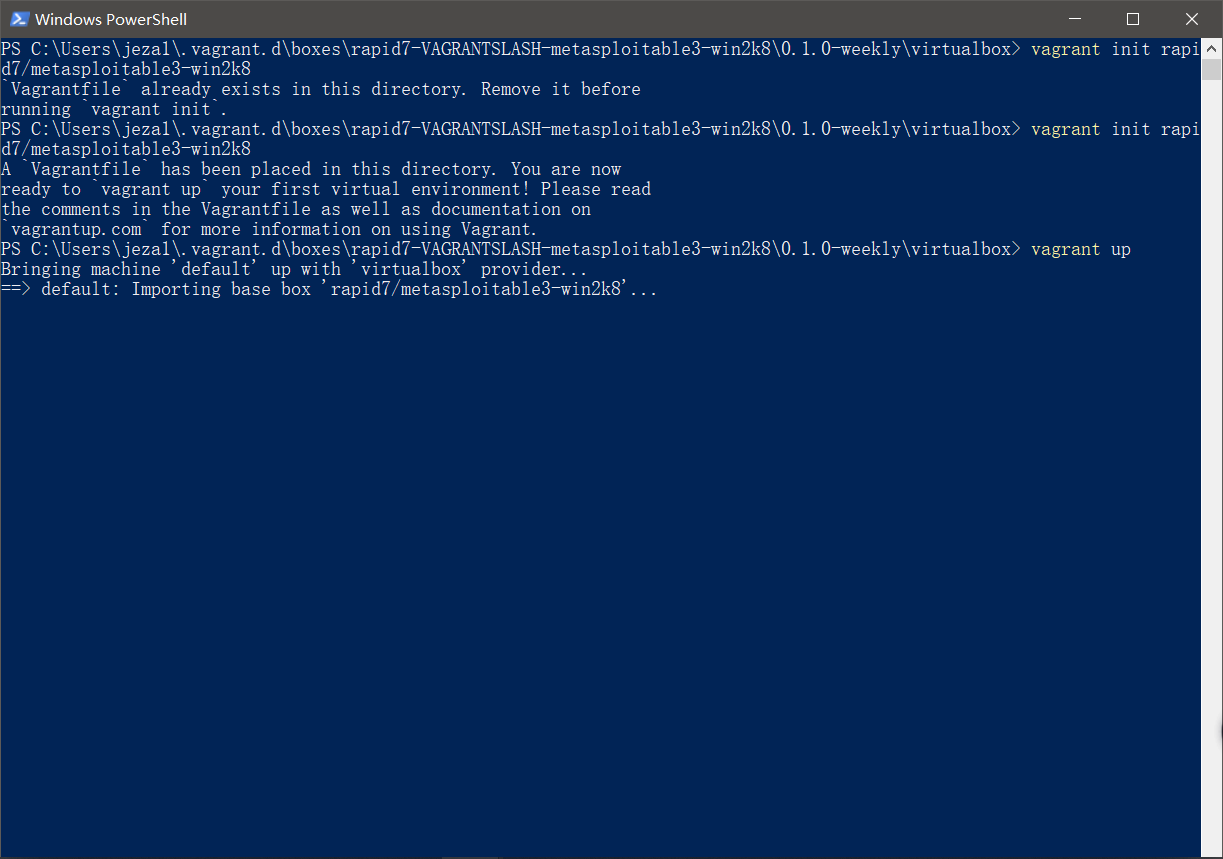 Vagrant Up
